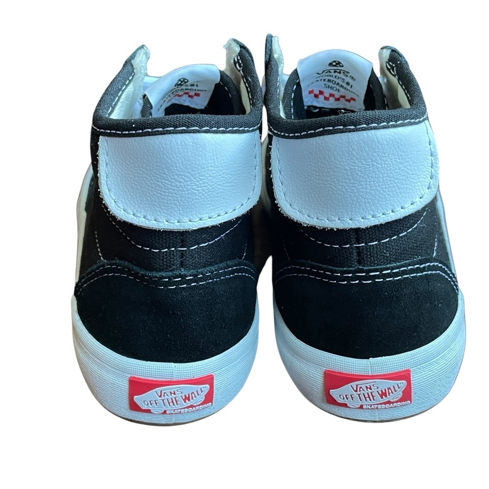 VANS The Lizzie Shoe Suede Canvas Black White Sneaker Unisex Male 5.5 / Female 7 - Picture 9 of 16